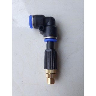Béc phun sương 1 cửa bằng đồng - chân góc 8mm