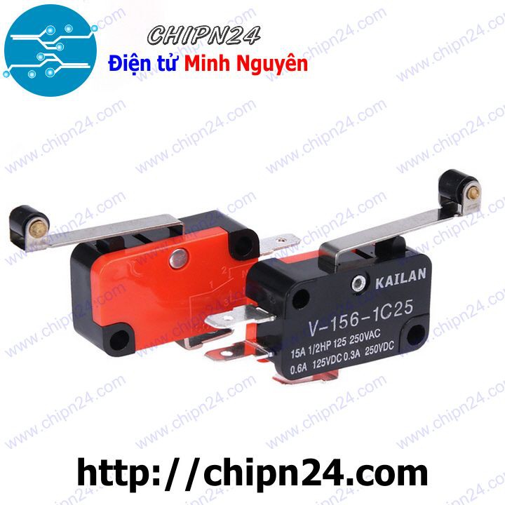 [1 CÁI] Công Tắc Hành Trình CTHT V-156-1C25 DÀI 15A 250V