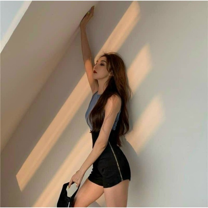 Quần short phối khóa kéo hai bên chất Kaki co giãn tốt Cam Kết Hàng y hình Chính Chủ ( Size S, M, L )