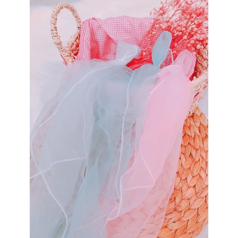 Khăn Voan Che Mặt Cho Bé Giúp Chắn Bụi Cản Gió - Nhiều Màu Sâc