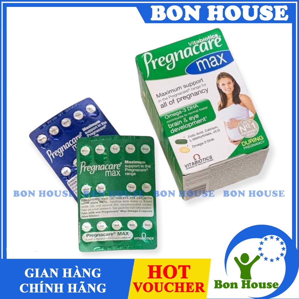 HỘP PREGNACRE MAX - Vitamin tổng hợp cho bà bầu