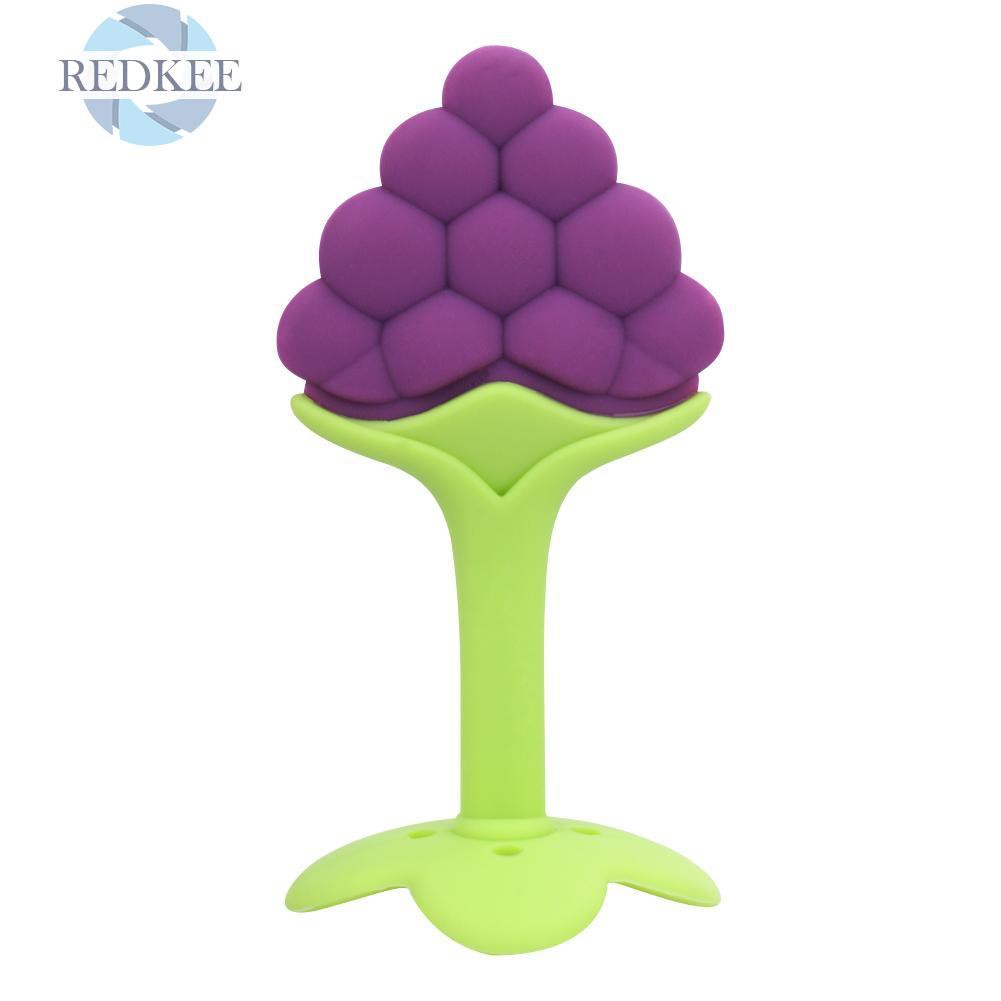 Redkee Fruit Design Available Cute Silicone Teether Baby Infant Set Tree Teethers