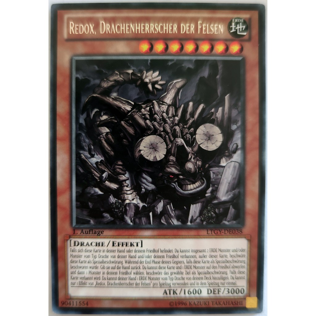 [Thẻ Yugioh] Redox, Dragon Ruler of Boulders |DE| Rare