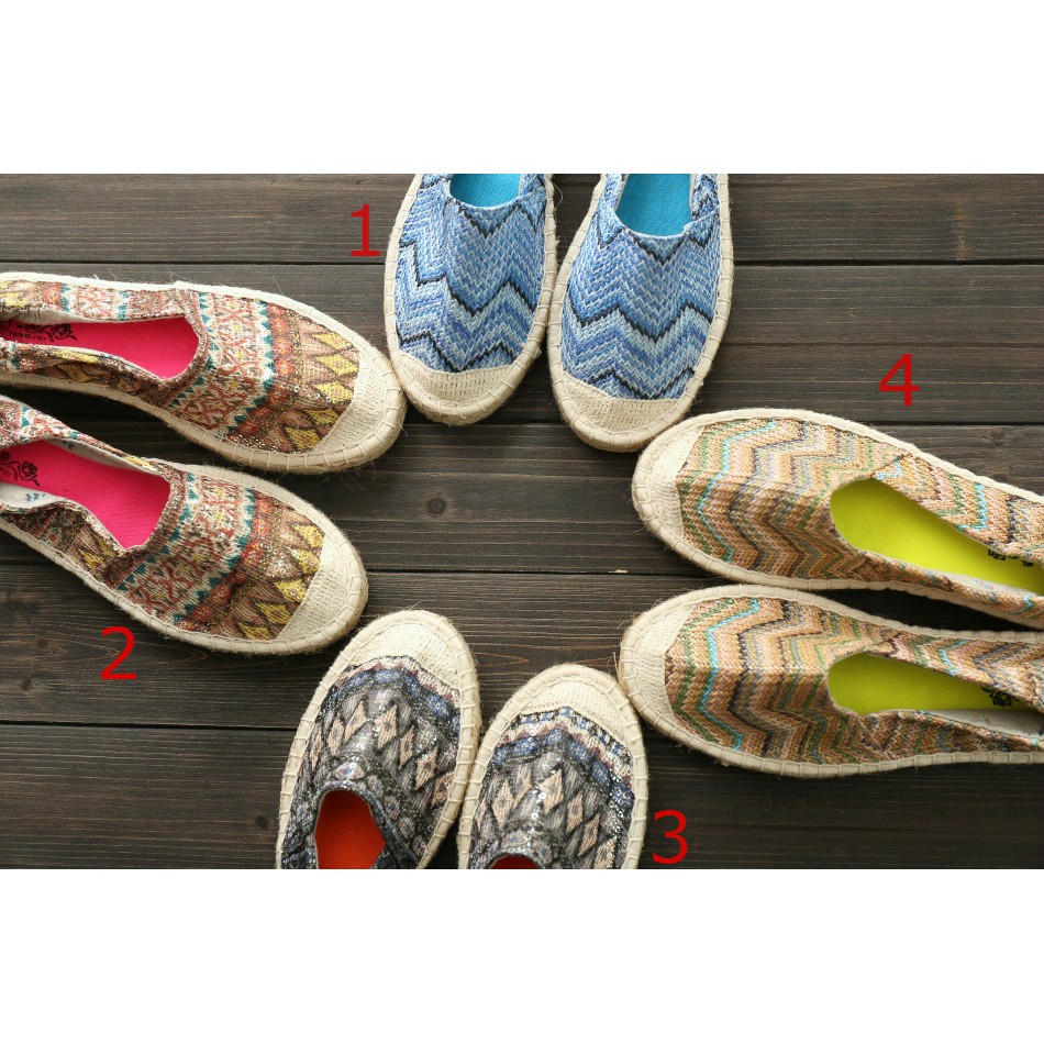 [Hàng độc] Giày đế cói handmade Hồng Kông