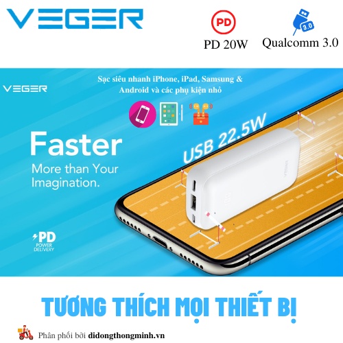 [Rẻ vô địch]  [Chính hãng] Pin Sạc Dự Phòng MOFIT M117 10,000mAH - Mỏng Nhẹ -Type - 1 Đổi 1 18 Tháng