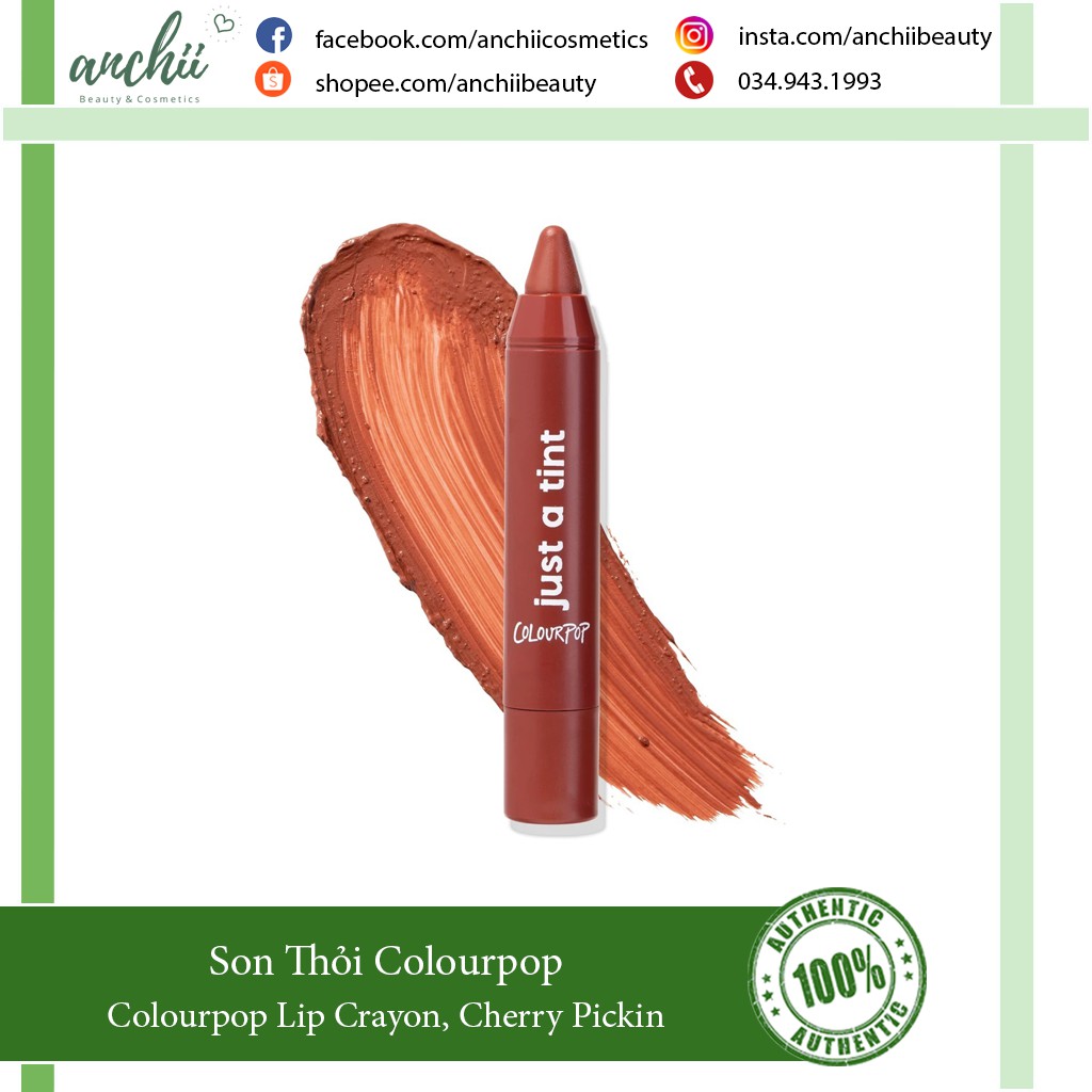 Son Thỏi Colourpop Lip Crayon Cherry Pickin