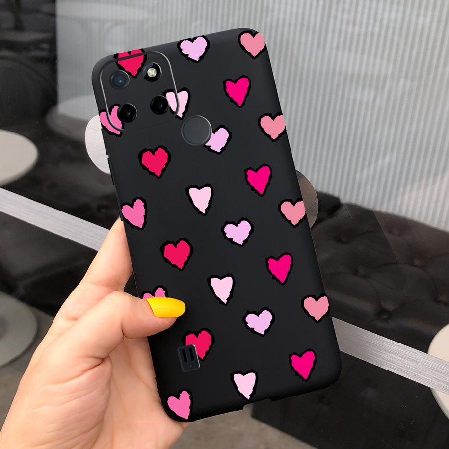 Ốp Điện Thoại Mềm In Hoa RMX3261 RMX3263 RMX3265 RMX3268 RMX3269 Realme C21Y