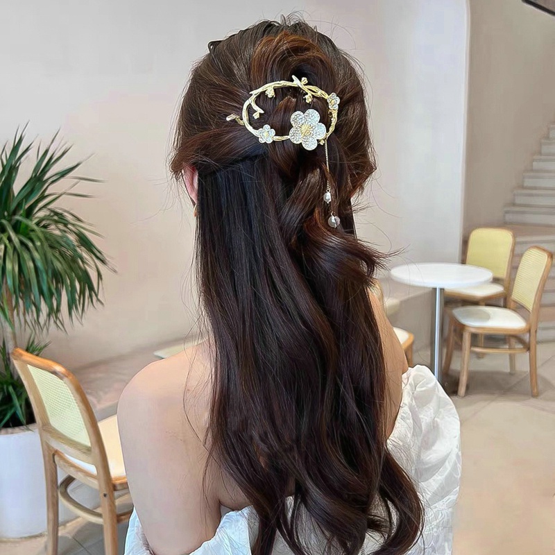 Kẹp Tóc Đính Ngọc Trai Thời Trang Dành Cho Nữ Ếch