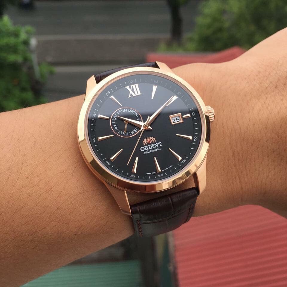 Đồng hồ nam Orient Day Date Black Rose Gold - FAL00004B0