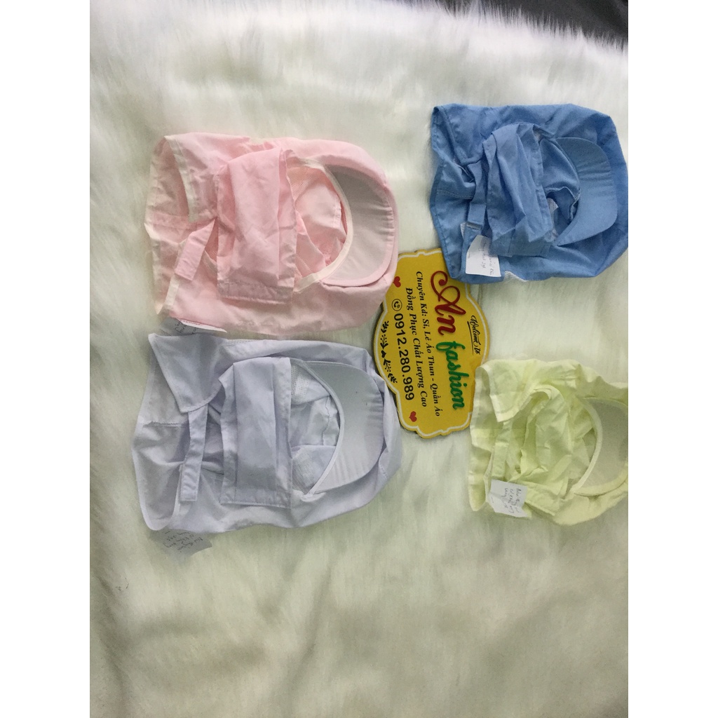 COMBO 10 NÓN TRÙM CÓ KHẨU TRANG VẢI SILK DÙNG TRONG NGÀNH THỦY SẢN, THỰC PHẨM_HÌNH CHỤP THẬT