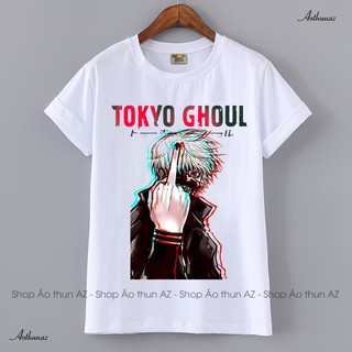 Áo thun màu trắng in hình Tokyo Ghoul Ken Kaneki đẹp M2412