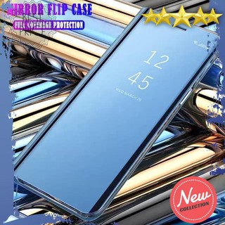 Ốp Điện Thoại Nắp Gập Mặt Kính Trong Suốt Kèm Giá Đỡ Cho Samsung S10E S10 S10 + Plus