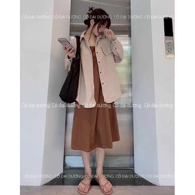 sơ mi nhung viền 6827