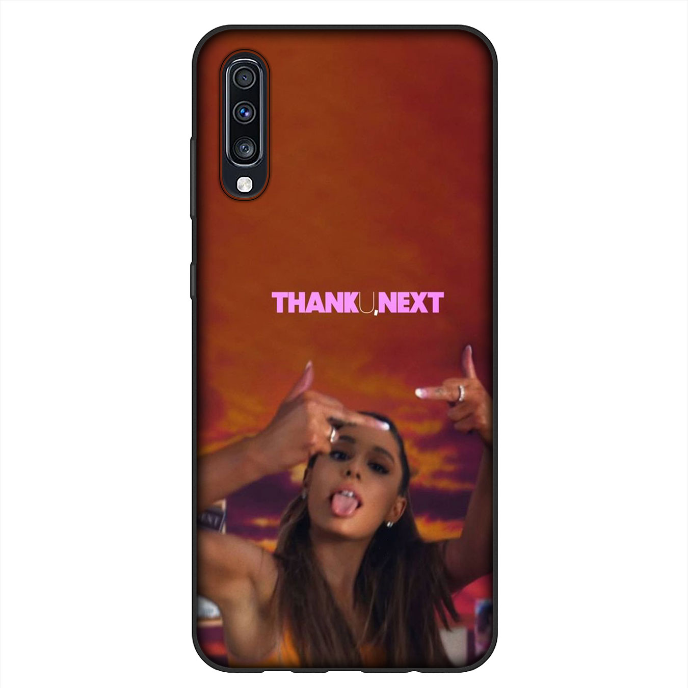 Ốp điện thoại silicon hình Ariana Grande cho Samsung Galaxy A9 A8 A7 A6 Plus J8 2018 + A21S A70 M20 A6+ A8+ 6Plus