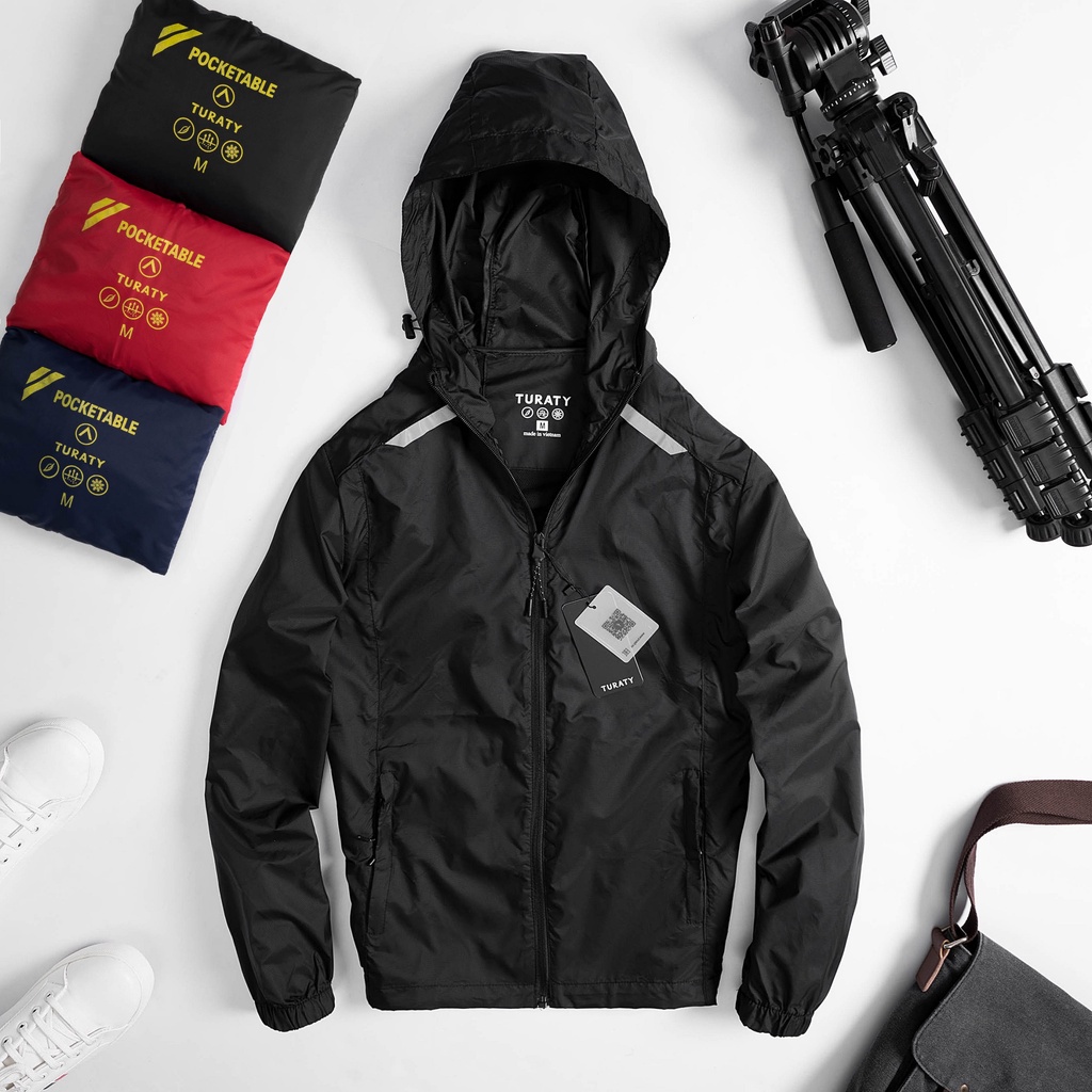 Áo khoác dù nam nữ TURATY GORE TEX chống nước 100% vải gió đẹp hàng cao cấp FULL tem mác túi đựng xịn xò có thể tặng quà