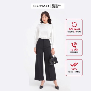 Quần tây nữ ống rộng GUMAC QB614