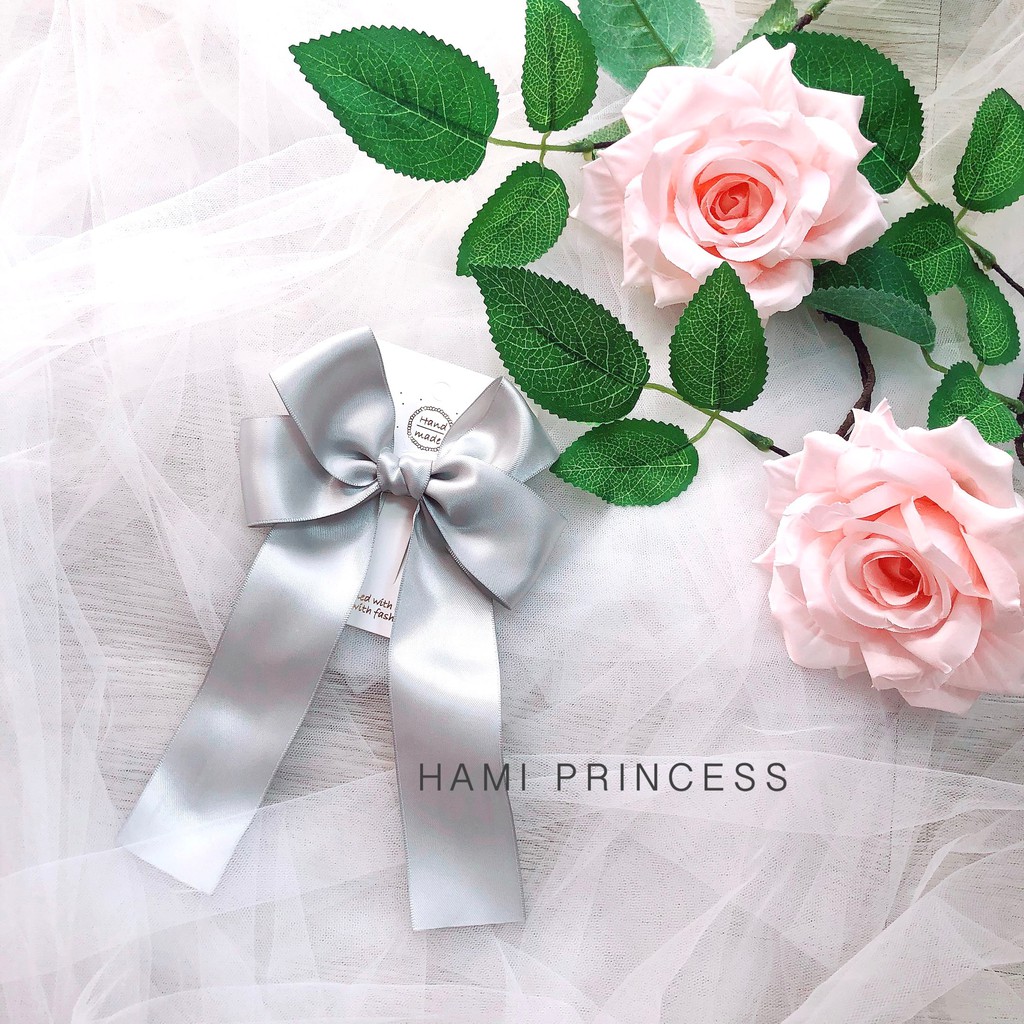 Kẹp Tóc Lụa Rực Rỡ Size To Cực Nổi Bật Cho Bé Gái HAMI PRINCESS ❤️