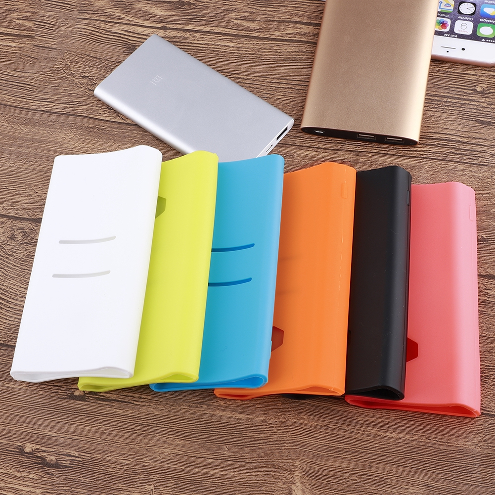 Vỏ silicon chất lượng cao bảo vệ sạc dự phòng cho Xiaomi 20000mAh 2C PLM06ZM