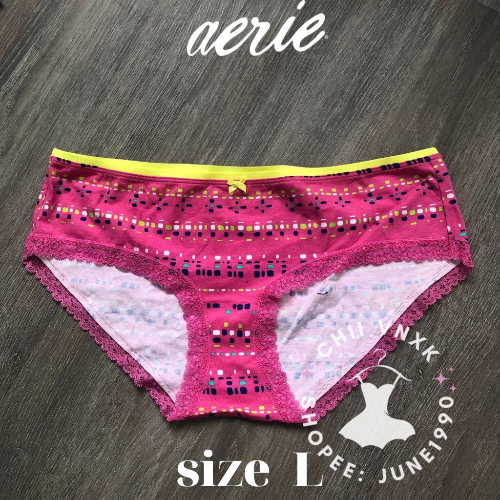 Quần lót Aerie ren cotton xuất xịn size L