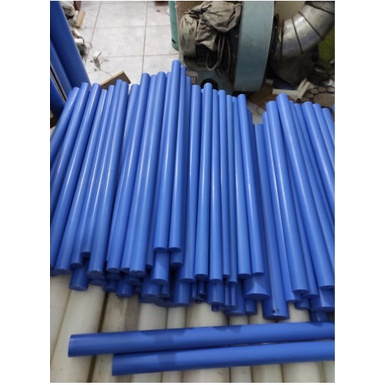 Thanh nhựa MC Nylon Hàn Quốc màu xanh, đường kính từ phi 15 đến phi 25mm