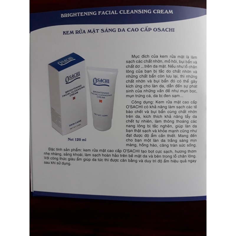 SỮA RỬA MẶT CAO CẤP O'SACHI