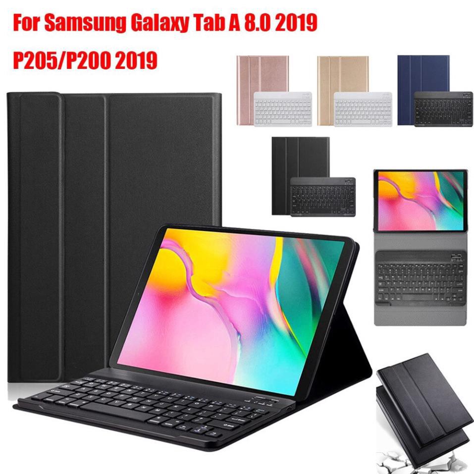 Bao da có bàn phím bluetooth không dây cho Samsung Galaxy Tab A 8.0 2019 P205 P200 2019