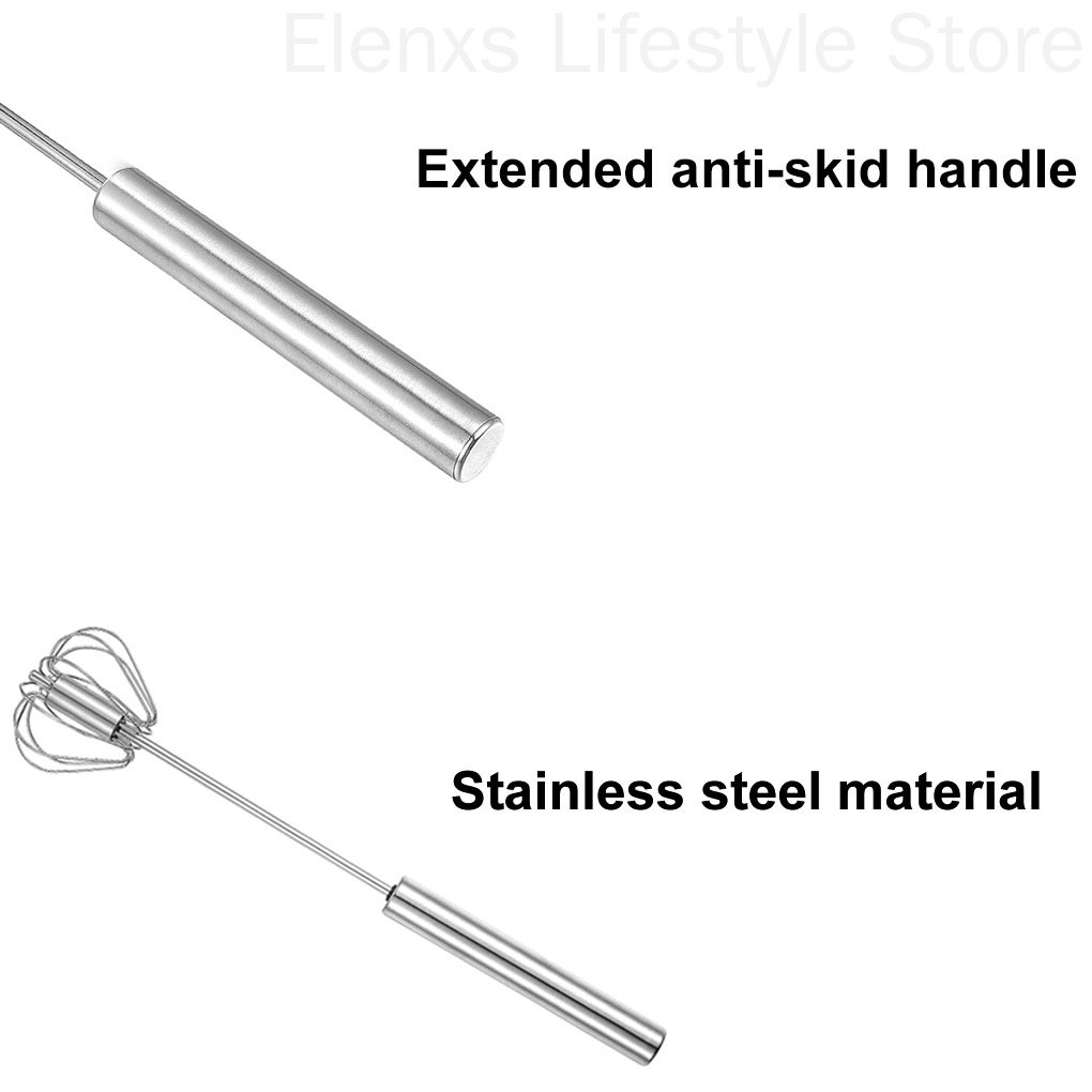 Dụng cụ đánh trứng cầm tay bằng thép không gỉ 10inch