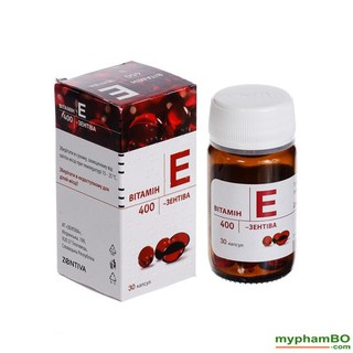 Viê uống Vitamin E đỏ Nga Mẫu Mới (270mg) - Hộp Màu Trắng