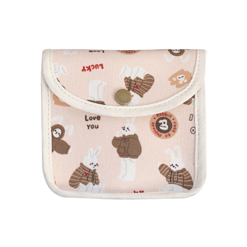 Túi đựng băng vệ sinh tiện lợi họa tiết hoạt hình dành cho bạn nữ