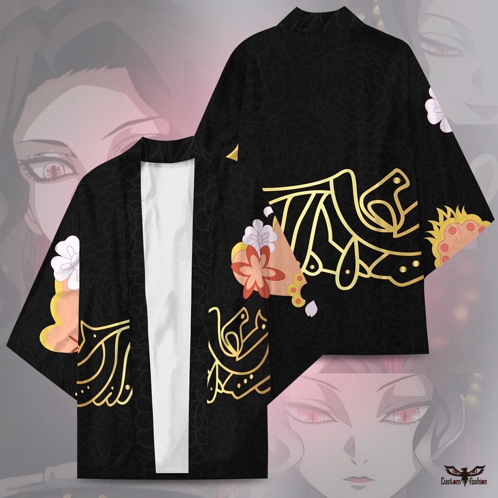 Bộ Đồ Ngủ Kimono Hóa Trang Kibutsuji Muzan Hashibira Inosuke Độc Đáo