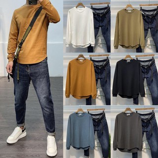Áo Thun Dài Tay Sweater Vạt Bầu Cao Cấp ANVB01