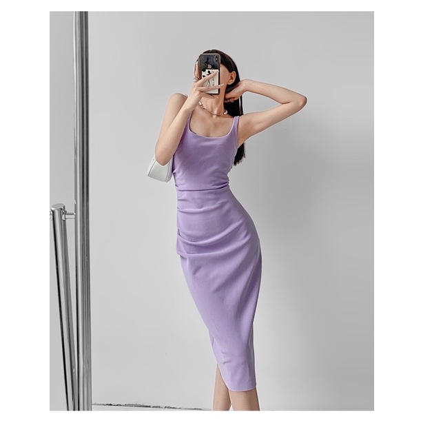 Order 15 ngày- Đầm màu cổ vuông #1138