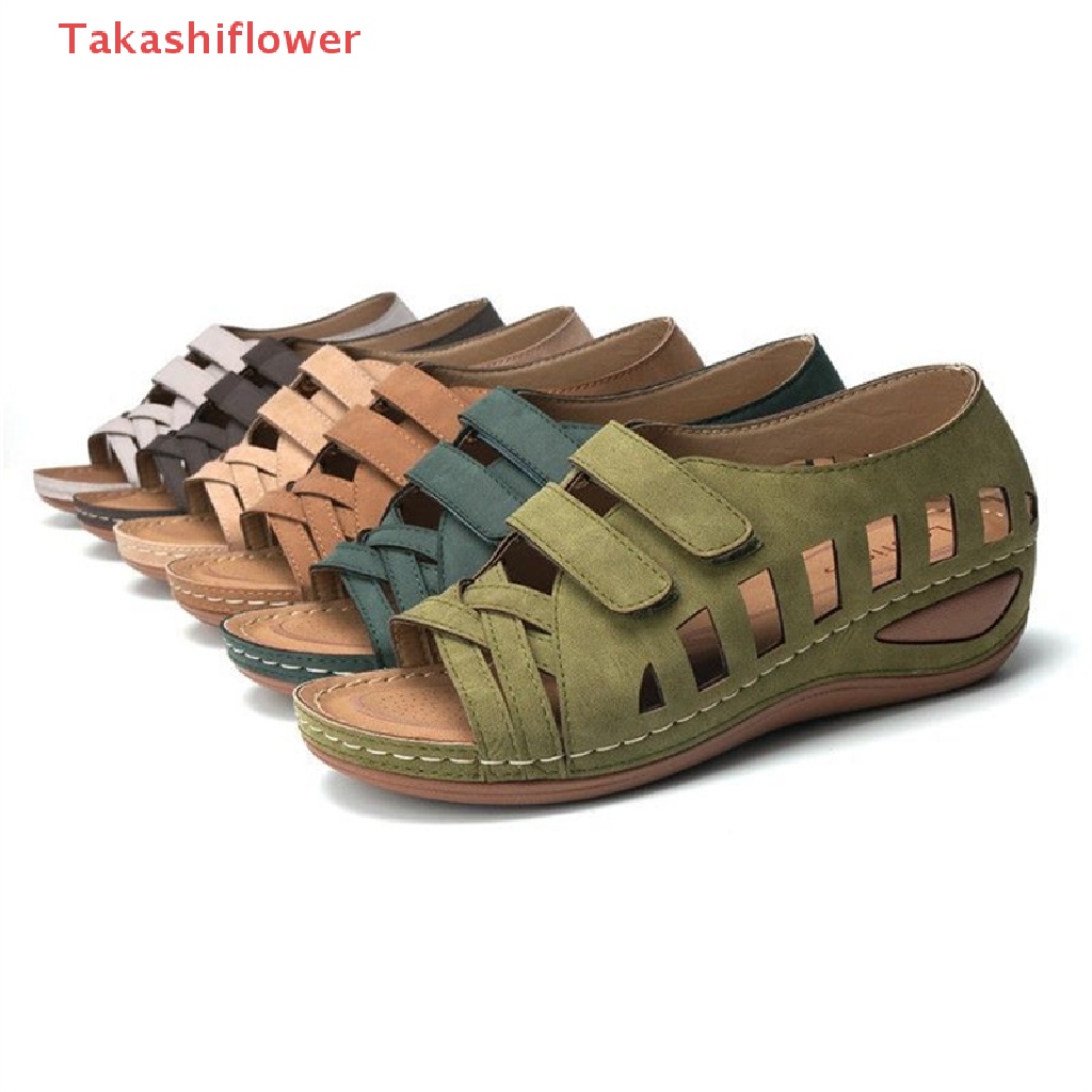 Dép Sandal Đế Xuồng Hở Ngón Thời Trang Cho Nữ