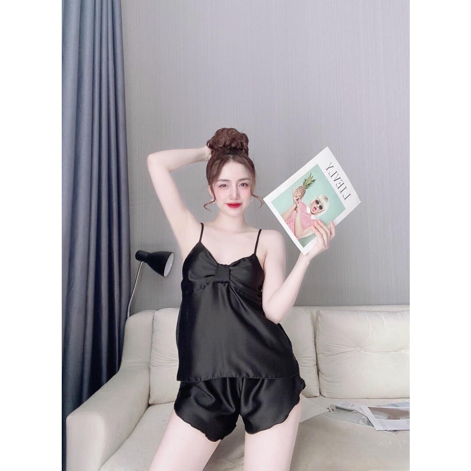 Đồ Ngủ Sexy Nữ, Set Ngủ Hai Dây Bó Ngực Gợi Cảm Chất Latin Cực Mềm Mịn Free Size Dưới 58Kg | BigBuy360 - bigbuy360.vn