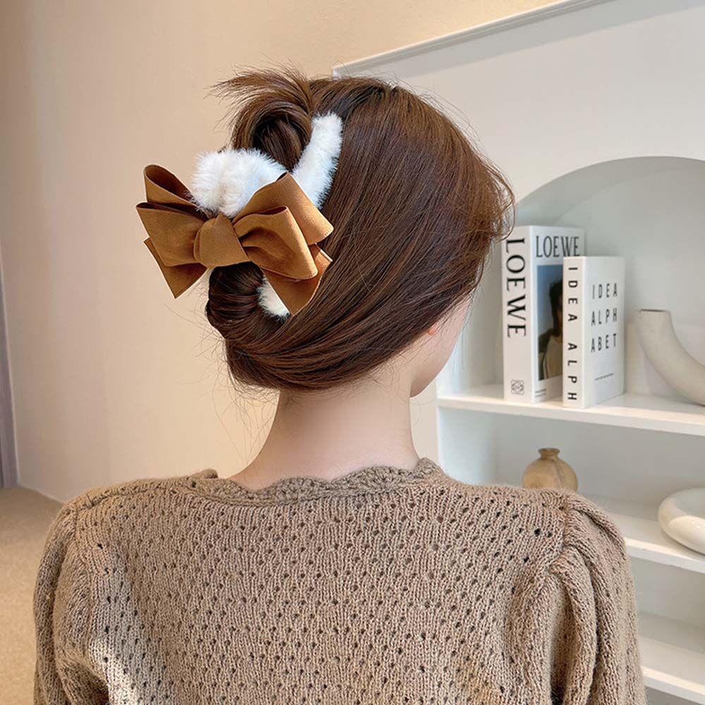 Kẹp Tóc Lông Xù Xinh Xắn Dễ Phối Đồ Cho Nữ 2life