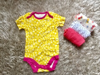 Combo set 4 body xuất anh 3-24m