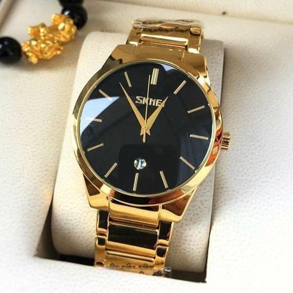 Đồng hồ nam chống nước Skmei dây thép không gỉ có lịch ngày