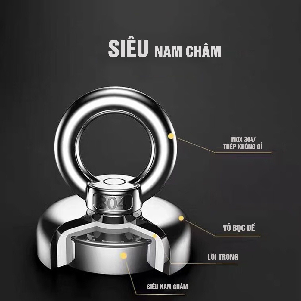 Nam châm móc treo tròn, móc hỏi  D32. D25mm, D20,D16, D42,, .. nam châm cứu hộ