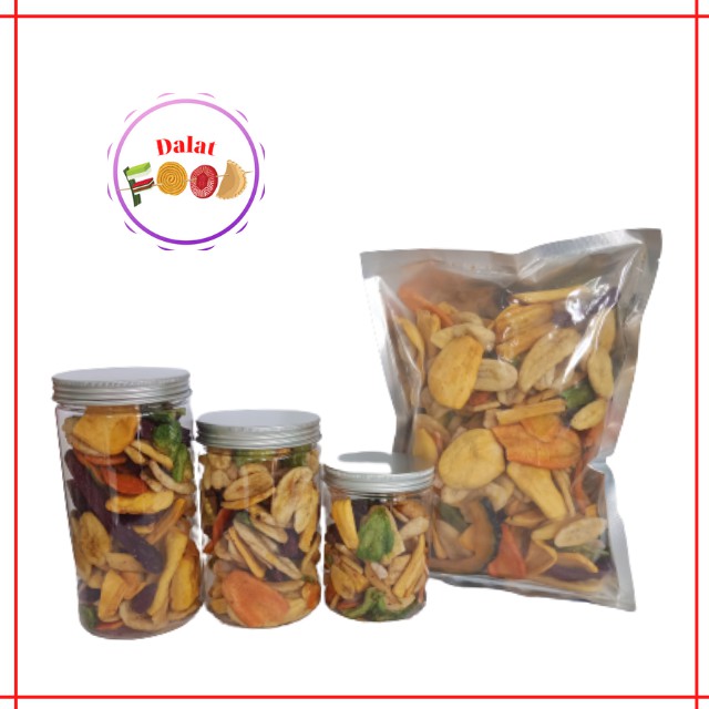 Trái Cây Hoa Quả Sấy Thập Cẩm 500g Bánh Kẹo Tết