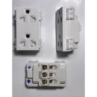 hạt ổ cắm đơn, đôi 2-3 chấu S18CC