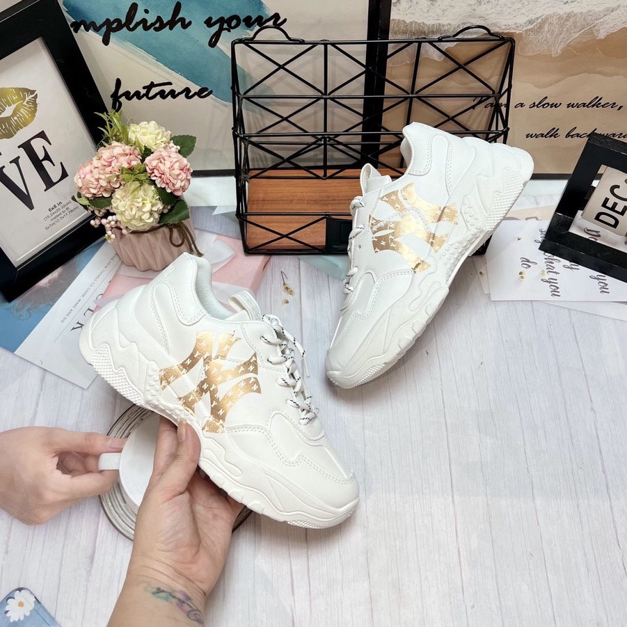 Giày Thể Thao Nữ 🎀 Hàng Sẵn 🎀 Giày Đế Độn 4 Phân  NY  MN-C15