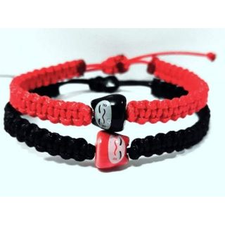 (Cặp ) vòng tay mèo gốm cặp đôi handmade