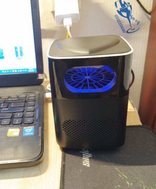 Đèn bắt muỗi mini để bàn chân usb