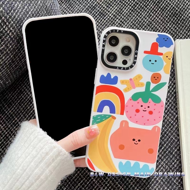 Ốp Điện Thoại Silicon Dẻo Họa Tiết Hoa &amp; Cầu Vồng Dễ Thương Cho iPhone 13 12 11 Pro MAX IX XS MAX XR i7 8 Plus