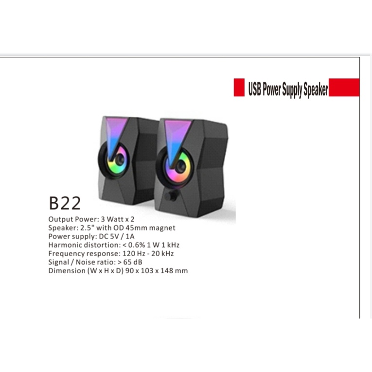 Loa Vi Tính Mini Microlab B22 2.0 chuyên dùng cho Laptop,PC - Bảo Hành 1 Năm Chính Hãng