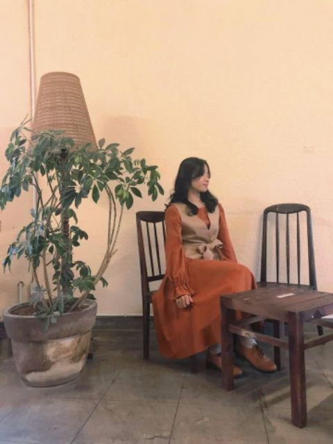 Hàng Sẵn_Trumpet hai mảnh áo đầm+gilê phong cách Hàn Quốc | BigBuy360 - bigbuy360.vn