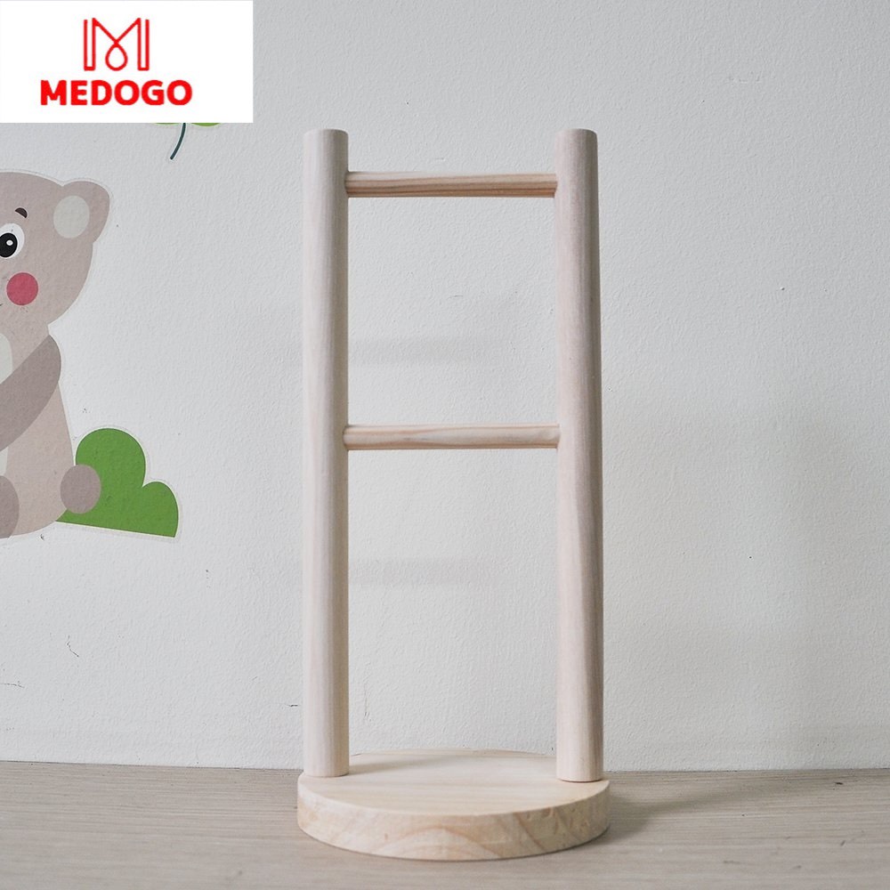 Giá treo tai nghe MEDOGO kệ gỗ đế vuông và tròn chất liệu gỗ thông tự nhiên