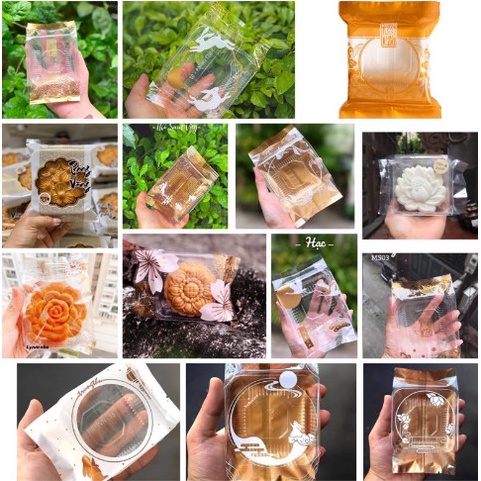 10 bộ khay túi đựng bánh trung thu 100g,150g,200gram