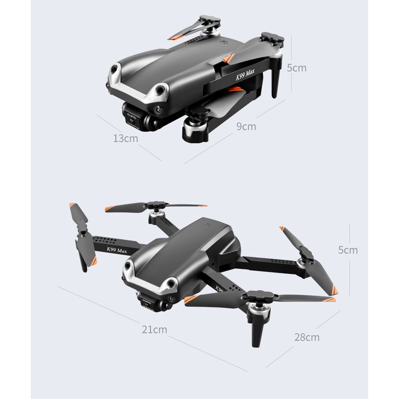FLYCAM K99 MAX, CẢM BIẾN CHỐNG VẬT CẢN, KẾT NỐI WIFI ĐIỆN THOẠI QUAY PHIM CHỤP ẢNH TRÊN KHÔNG, TẶNG TÚI ĐỰNG | BigBuy360 - bigbuy360.vn