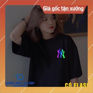 [RẺ VÔ ĐỊCH]  Áo thun UNISEX tay lỡ NY phản quang